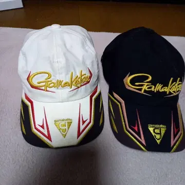 가마가츠 GM8375 캡 L 사이즈 화이트 블랙 세트