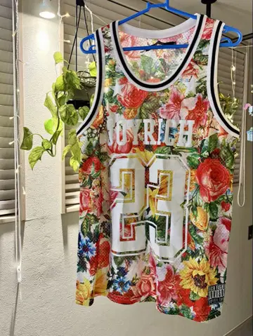 새상품급 JOYRICH 플라워 무늬 메쉬 탱크탑 XL 조이리치