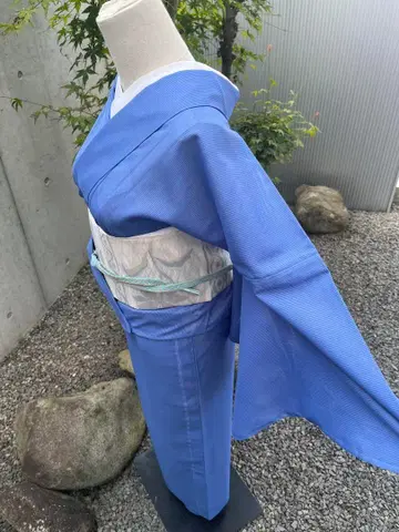 여름 기모노 이로무지, 문장 하나, 고급 화학 섬유