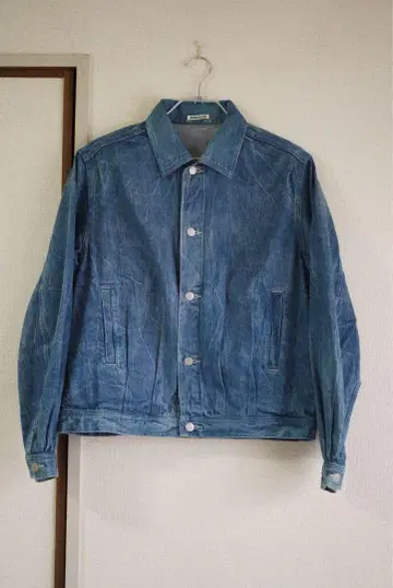오라리 SELVEDGE FADED LIGHT DENIM BLOUSON
