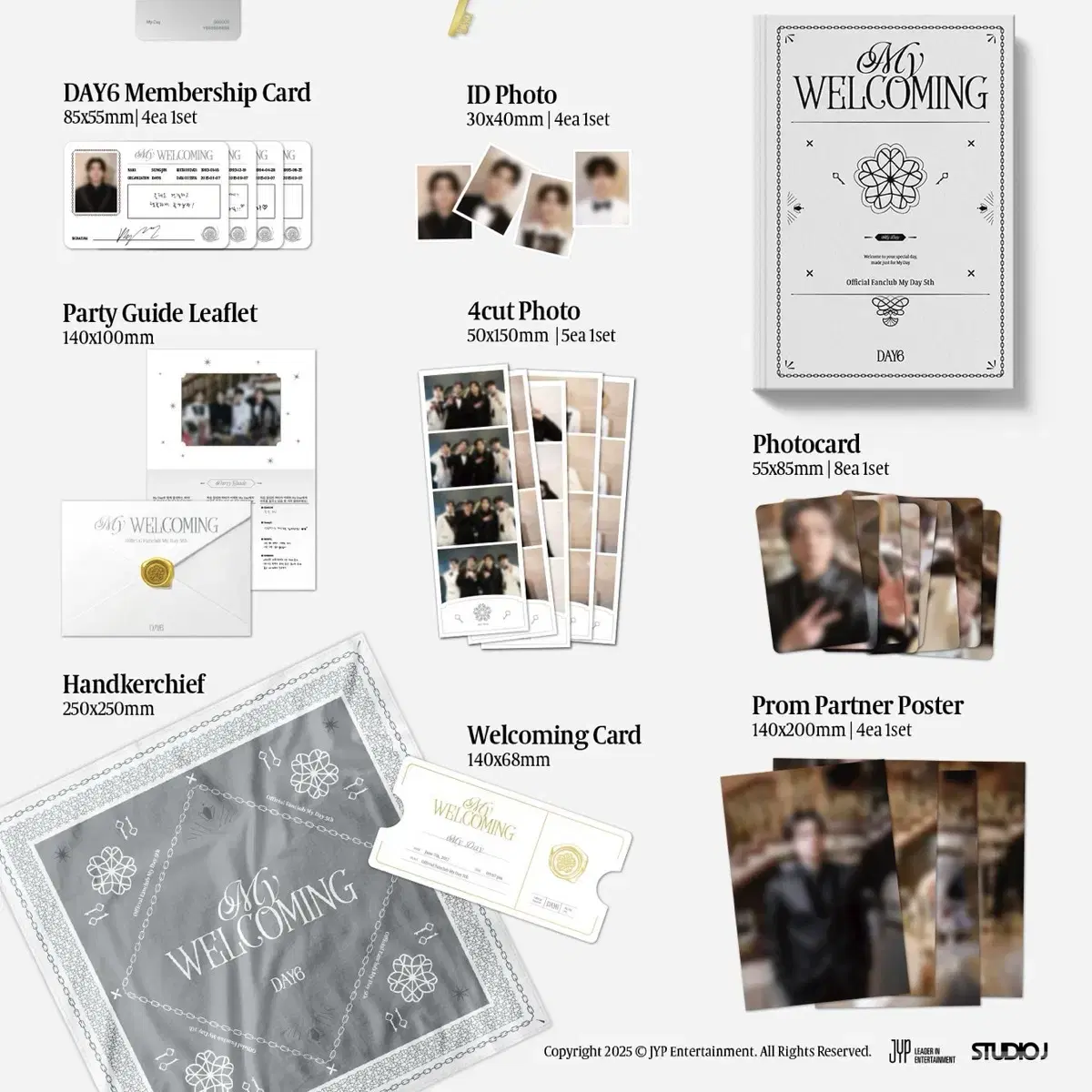DAY6 My Day 5th Key Kit Buncheol WTS Sungjin Young K Wonpil Dowoon