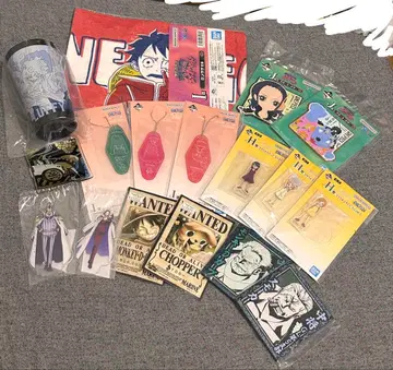 원피스 굿즈 세트 타월 러버 코스터 아크릴 스탠드 스트랩