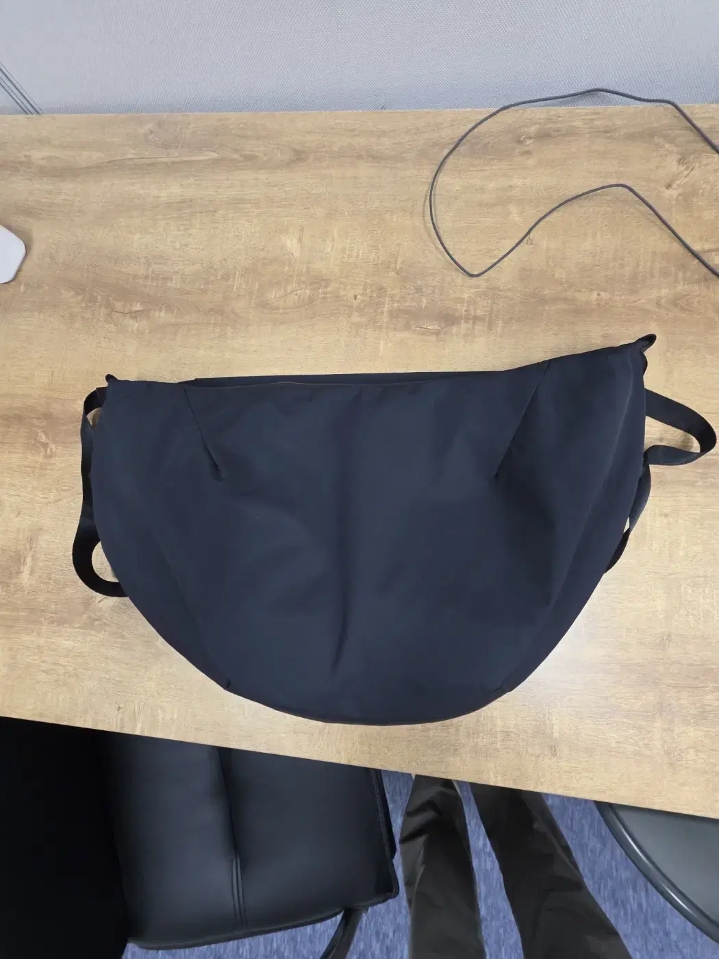 Blankof Graphpaper Crescent Bag Large