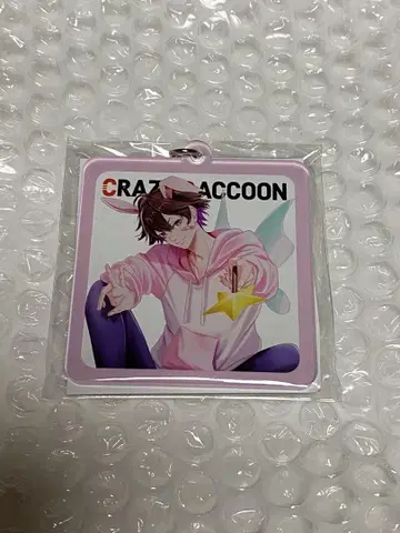 CRAZY RACCOON 아크릴 키링 토피