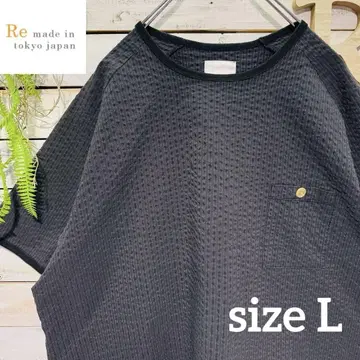 Re. 메이드 인 도쿄 재팬 시어서커 티셔츠 스트라이프 L
