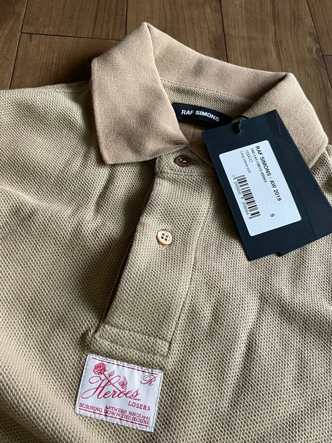 라프 시몬스 19AW 롱슬리브 폴로