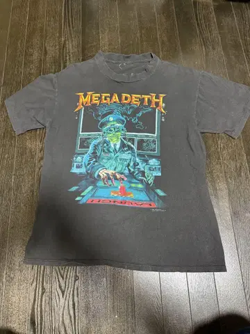 90s 메가데스 MEGADETH 빈티지 투어 티셔츠 L