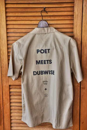 POET MEETS DUBWISE 오픈 카라 반팔 셔츠