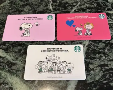스타벅스 카드 PEANUTS SNOOPY 3장 세트