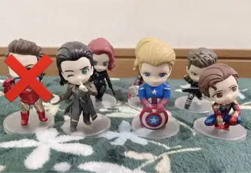 MARVEL 치마! 캐릭터 미니 피규어 7종 세트