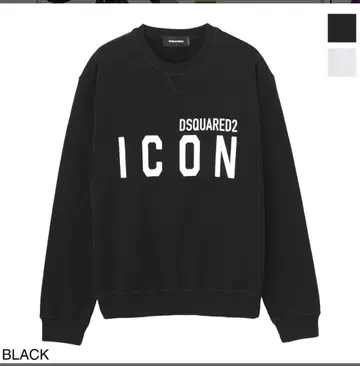 DSQUARED2 ICON 블랙 맨투맨 M 사이즈