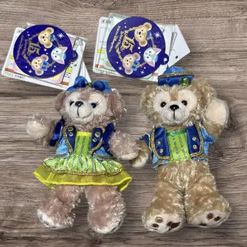 15주년 봉제 인형 배지 더피 셰리 메이 2개 세트