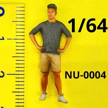 1/64 NU-0004 남성 피규어 완제품 미니카 미니어처