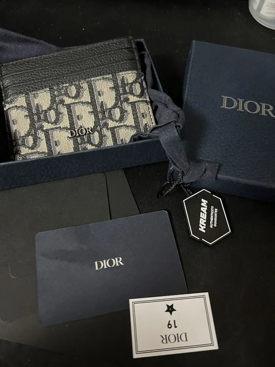 Dior Oblique Card Wallet Beige