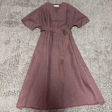 ebure Ron Herman 36 린넨 원피스 벨트 및 페티코트 포함