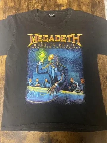 Megadeth Rust in Peace 20주년 기념 티셔츠 XL
