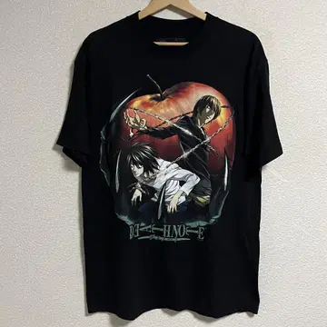 00s 데스노트 DEATH NOTE 티셔츠 L 엘르 라이트