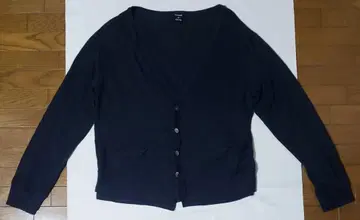 CABANE de ZUCCA 남성용 네이비 캐시미어 혼방 V 가디건