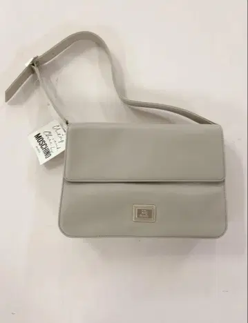 Moschino 그레이 가죽 숄더백