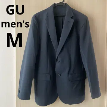 워셔블 테일러드 자켓 M 사이즈 GU 아우터 남성용 네이비