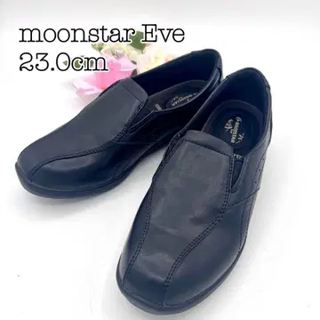 거의 새 상품 moonstarEve 문스타 이브 블랙 스니커즈 가죽