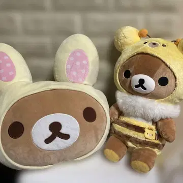 리락쿠마 봉제 인형 벌 2개 세트 로손