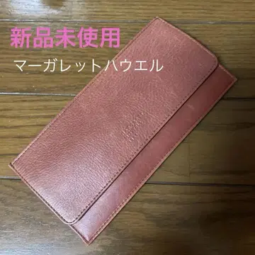 가죽 홍차색 장지갑