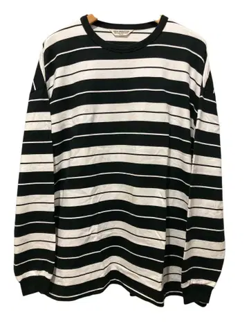 COOTIE SUPIMA OVERSIZED 보더 롱 T 티셔츠 긴팔