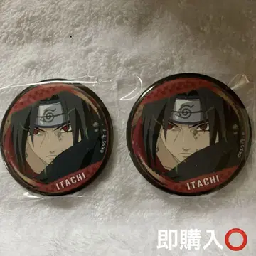 NARUTO 돌풍전 [우치하 이타치] 트레이딩 캔뱃지 2개 세트