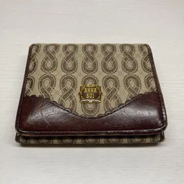 ANNA SUI 접이식 지갑 브라운 계열