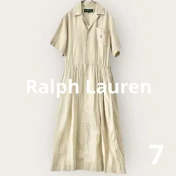 빈티지 랄프 로렌 Ralph Lauren 린넨 원피스 홀스 로고