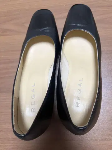 REGAL 리걸 스퀘어토 로우 힐 펌프스 23.5cm 블랙