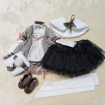 40cm 인형(MDD 등) 사이즈 드레스 세트, 신발 포함