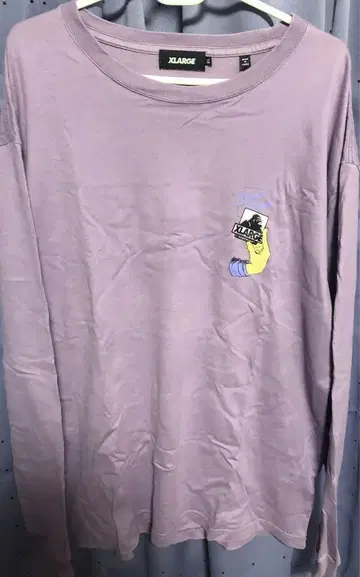 XLARGE 퍼플 롱 슬리브 티셔츠 XL