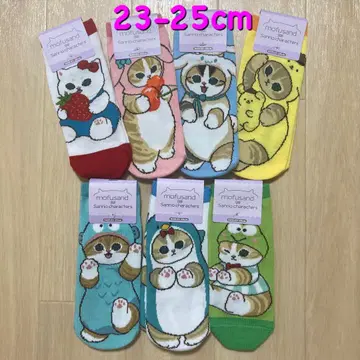 [새상품] 모프 샌드 산리오 콜라보 양말 삭스 23-25cm 7켤레 세트