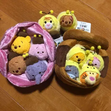 곰돌이 푸 쯔무 쯔무 하우스 세트 봉제 인형 하치푸