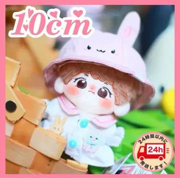 10cm 유치원생 토끼 토끼 귀 인형옷 의류 이츠누이 니지파펫토