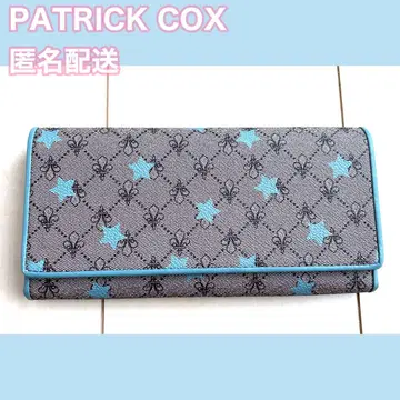 PATRICK COX 패트릭 콕스 여성용 장지갑 스카이블루 별 패턴