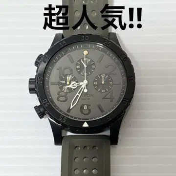 NIXON 닉슨 THE 48-20 러버 남성용 손목시계 크로노그래프