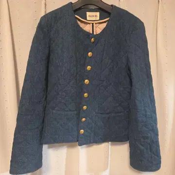 INGEBORG 데님 블루 퀼팅 자켓 L 사이즈