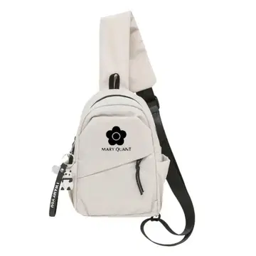MARY QUANT 슬링 백 31*20*12cm 화이트