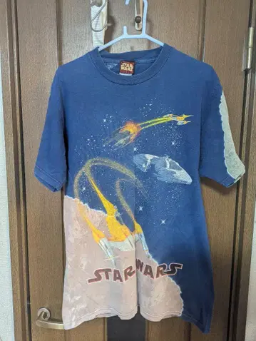 STAR WARS 우주선 그래픽 티셔츠 M 빈티지