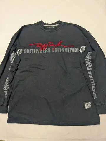 00s RUFF RYDERS 라프 라이더스 맨투맨 소매 프린트