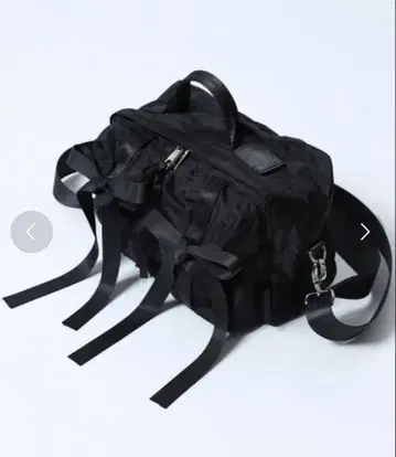 OUTDOOR PRODUCTS 별주 2포켓 리본 백 블랙