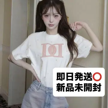 Darich 퀼팅 아플리케 비쥬 티셔츠