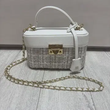 Her lip to Tweed Chain Vanity Bag 핑크