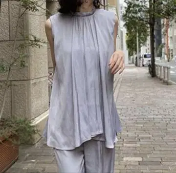 애뉴언스 레이어드 개더 블라우스