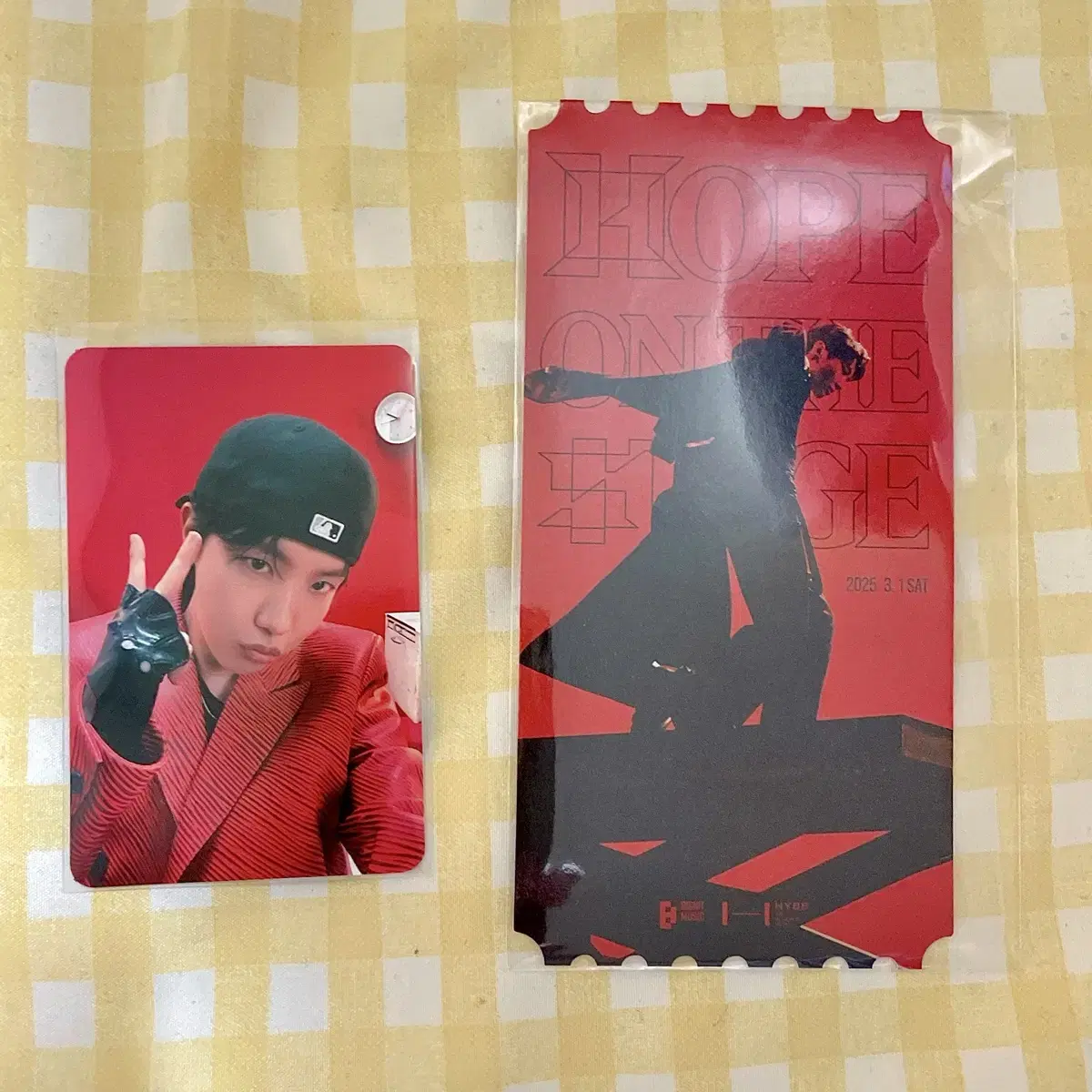 BTS 방탄 제이홉 호석 투어 홉온스 서울 중콘 아미존 포카 티켓