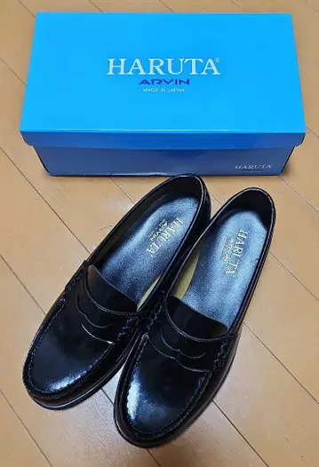 HARUTA ARVIN 블랙 로퍼 4505/ 25cm EEE