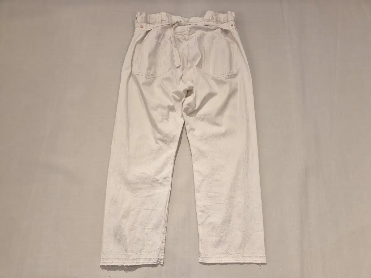 36~>Kaptain Sunshine Buckle Back Denim Pants